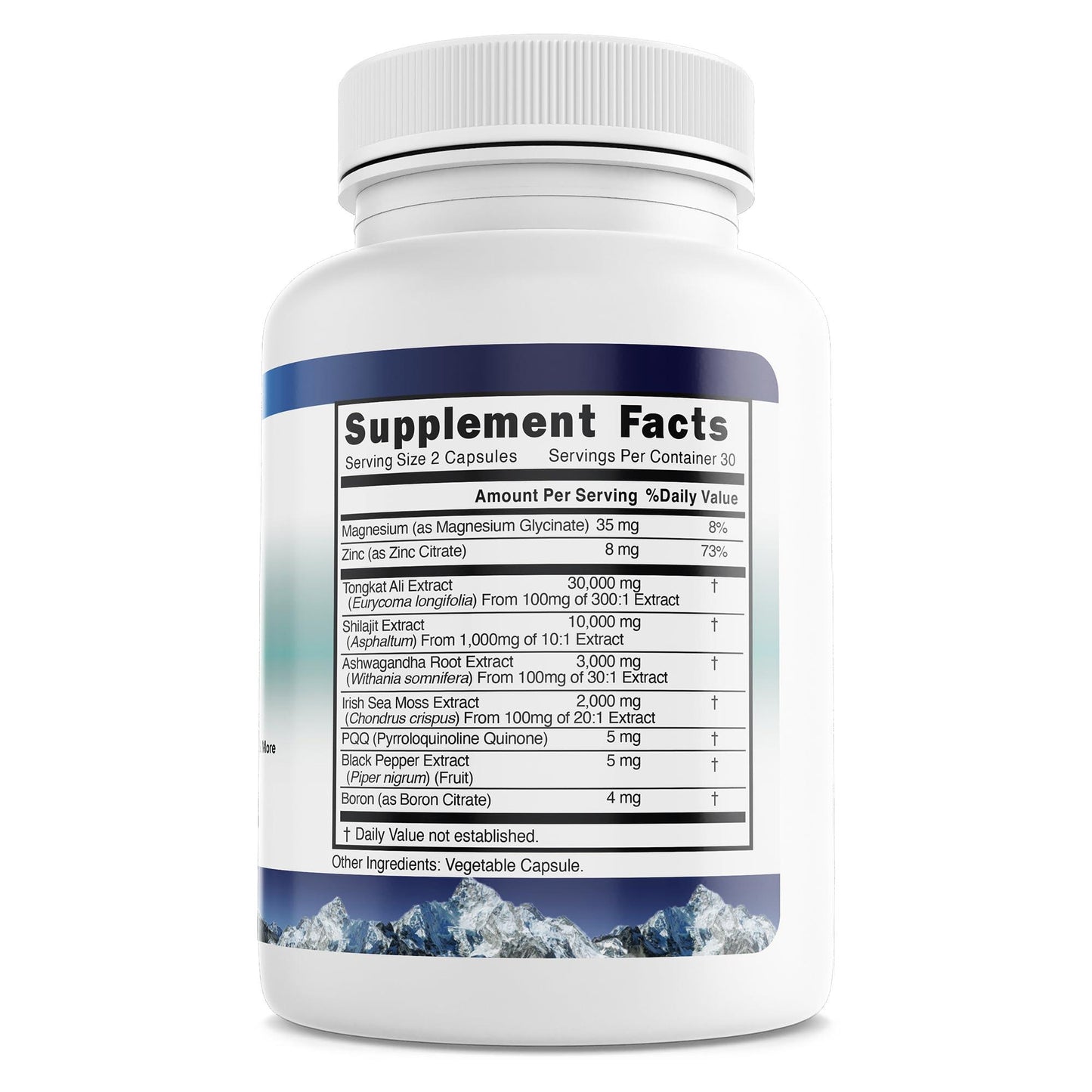 Pure Himalayan Shilajit for Men Boost Stamina & Athleticism Support Metabolism & Energy | 10000mg Shilajit Ashwagandha Supplements Irish Sea Moss Tongkat Ali PQQ & More 60 Shilajit Capsules