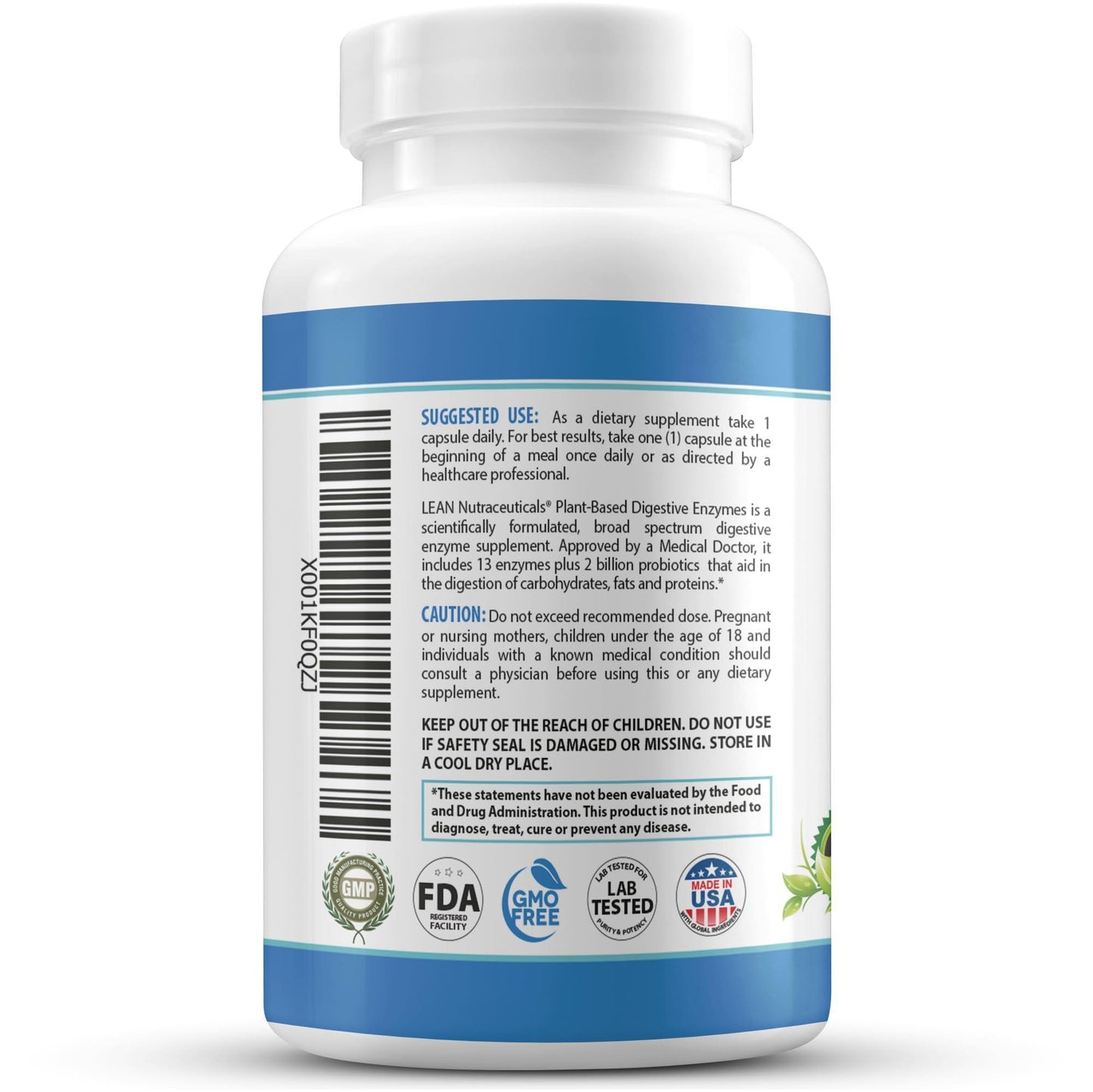 Digestive Enzymes for Gut Health – Bloating & Gas Relief Supplement – IBS Support Probiotic Infused Enzyme for Women & Men – Breaks Down Dairy Carbs & Fats – Keto & Paleo Friendly – 90 Capsules