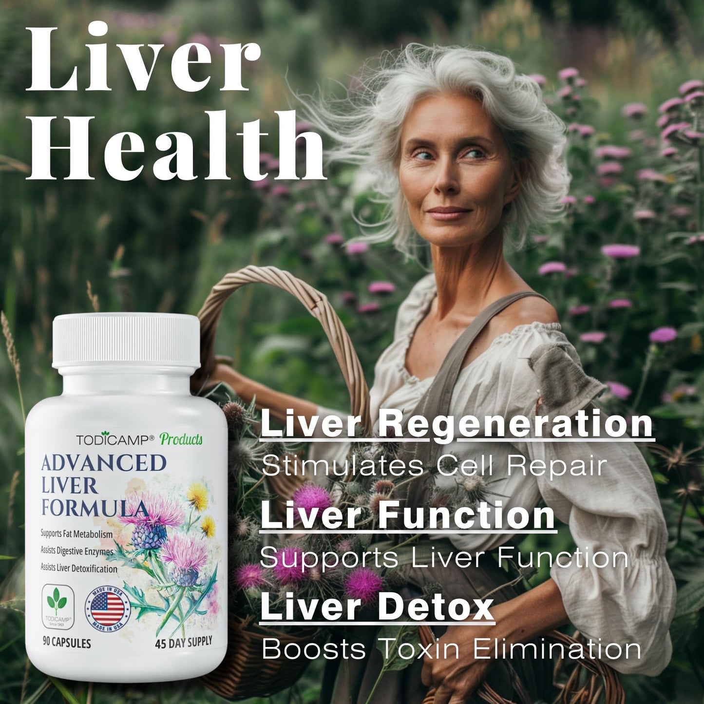 Liver Health with Milk Thistle Artichoke Extract Choline   Advanced Liver Detox Capsules for Liver Cleanse Liver Repair Milk Thistle Liver Support (90 Capsules (Pack of 1))
