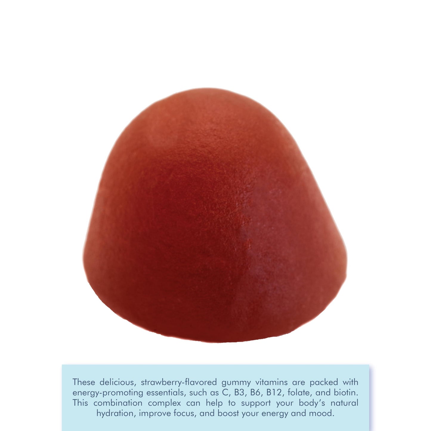 LIVS Energy B Complex Vitamin Gummies with B3, B6, B12, and Biotin, Energy and Vitamin B Gummies, No Artificial Flavors, Strawberry Flavor, 45 Count