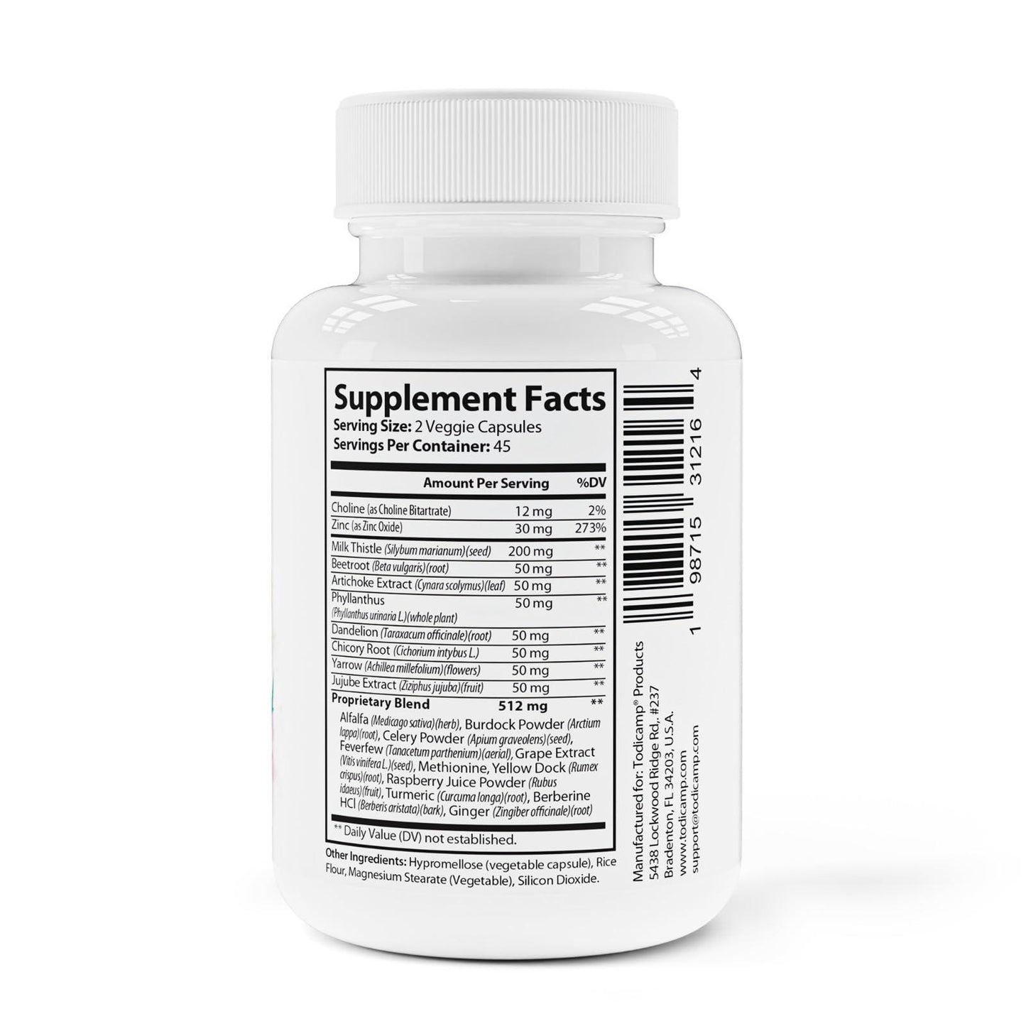 Liver Health with Milk Thistle Artichoke Extract Choline   Advanced Liver Detox Capsules for Liver Cleanse Liver Repair Milk Thistle Liver Support (90 Capsules (Pack of 1))