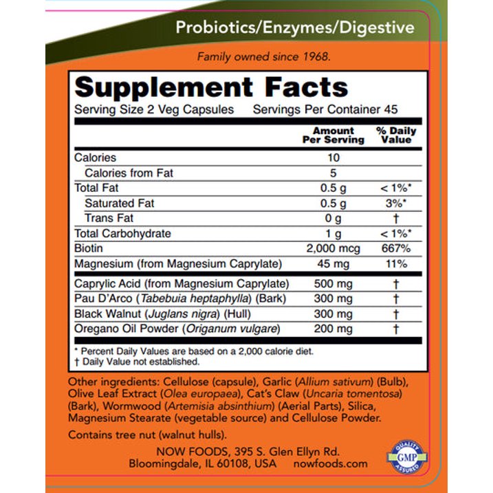 Now Foods - Candida Clear - Ea Of 1-90 Vcap